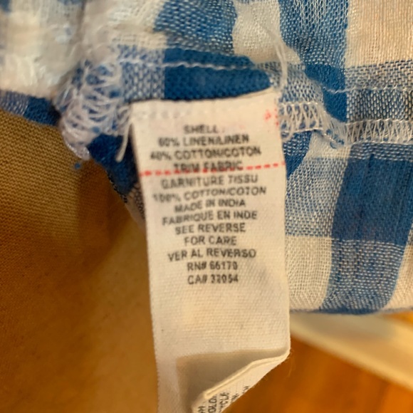 Free people short sleeved gingham top EUC - Picture 7 of 7